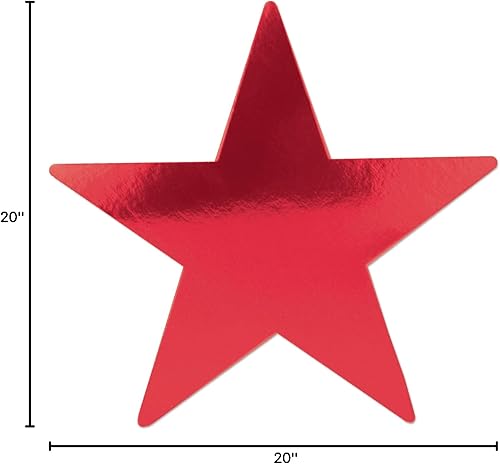 Vista 93 de Beistle 72-Pack Foil Gold Star Cutouts, Awards Night Party Decorations for Festive Celebrations, Starry Theme Decor for Wall & Table, 5