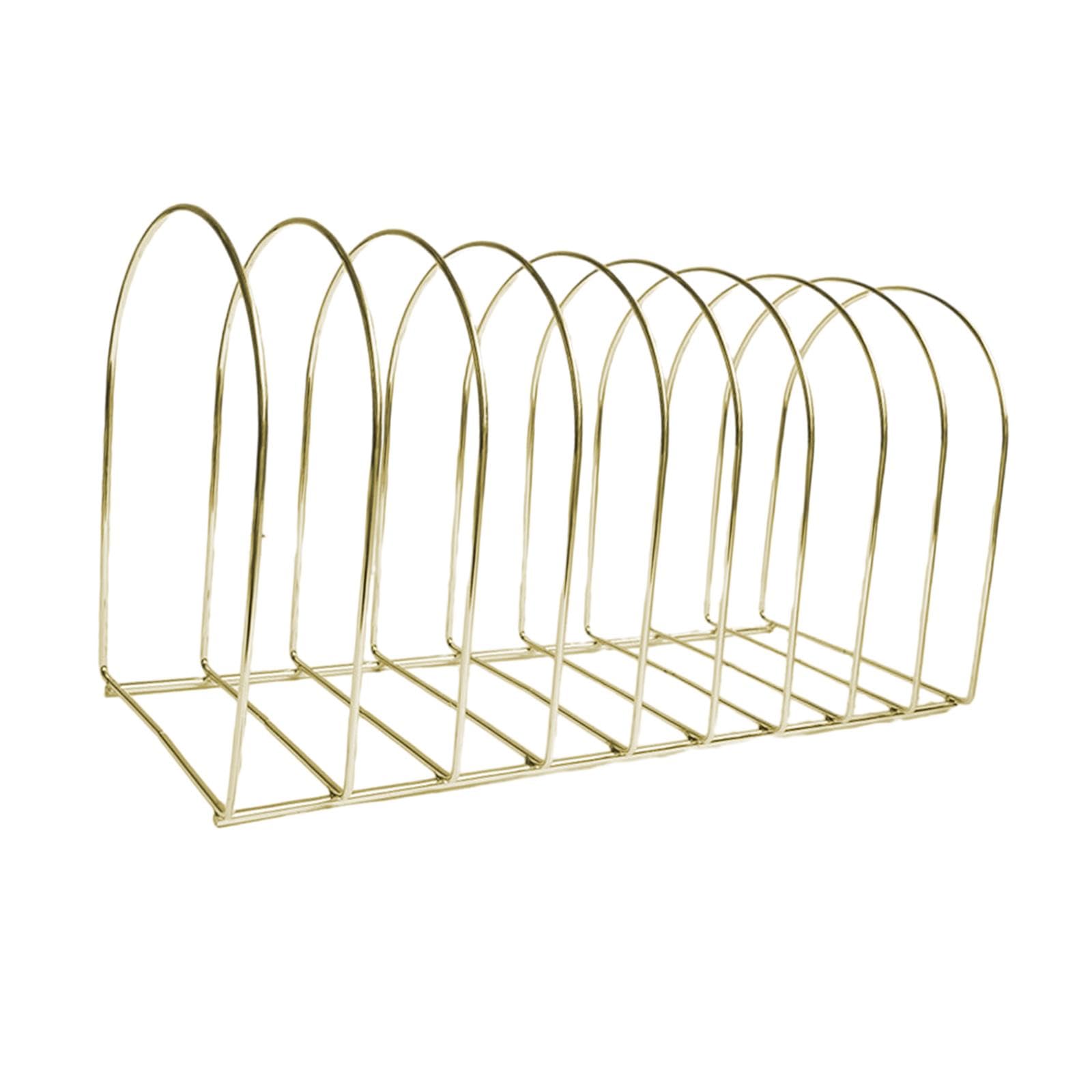 Espositore per Cappelli di Lana Da Tavolo, Moderno Scaffale in Metallo, Porta Cuffia Da Nuoto Decorativo Da Donna, Organizer per Cappelli per L'in, 10 Griglia Oro