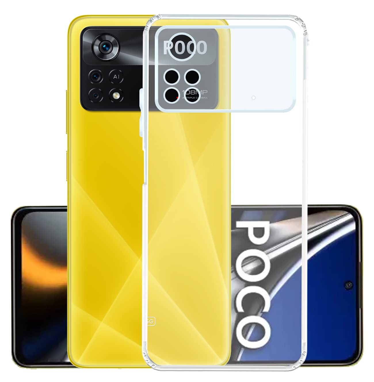 YOFO Back Cover for Poco X4 Pro (5G) (Flexible|Silicone|Transparent|Anti Dust Plug|Camera Protection) (B0B6979FX4) Amazon Price History, Amazon Price Tracker