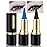 Kaely 2Pcs Light Dark Blue Gel Eyeliner Pencils Set,Waterproof Color Colored Eye Liner Crayon,Cat Eye Stencil Gothic Halloween Makeup,Face Paint Eye Black Stick,delineadores de colores para ojos