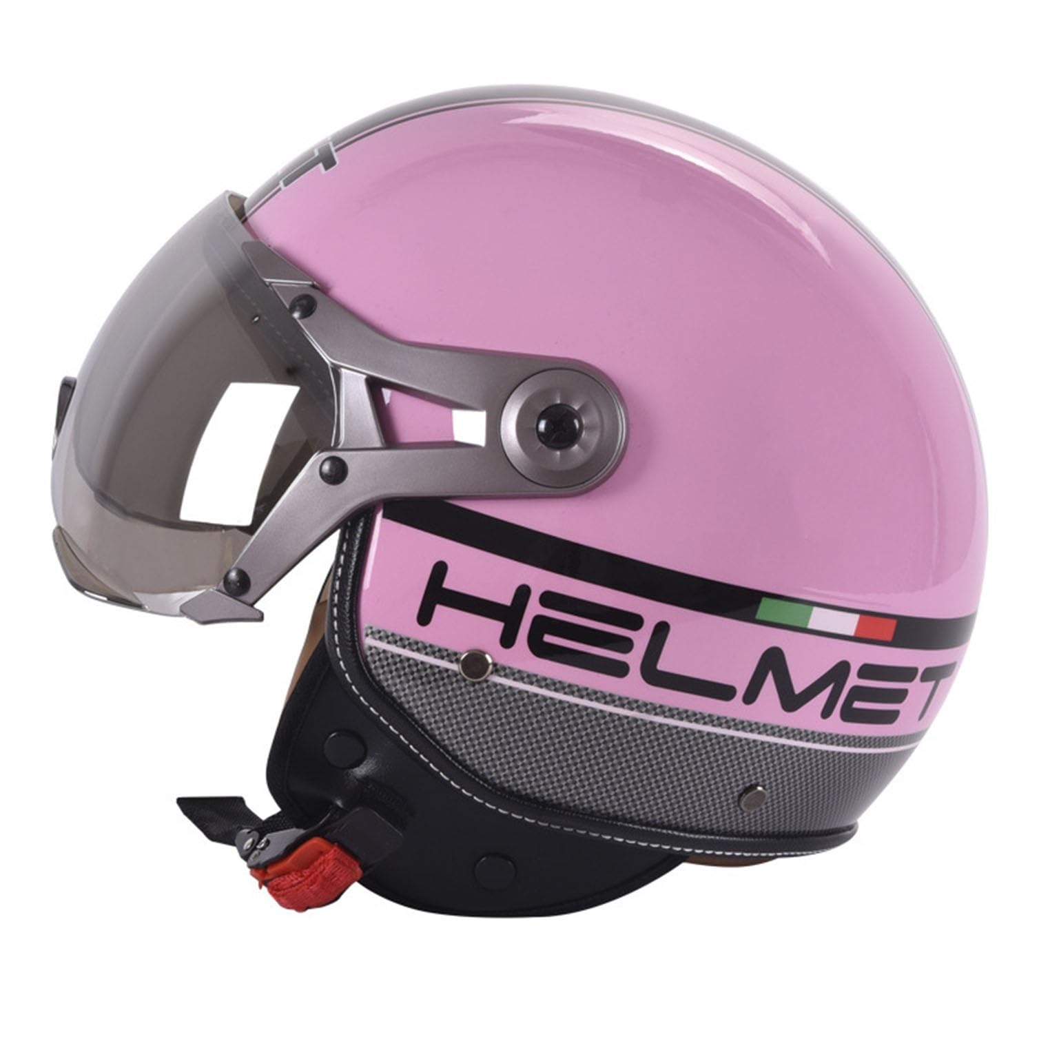 Casque Moto Jet Vintage Homme Femme Casque à Face Ouverte pour Scooter