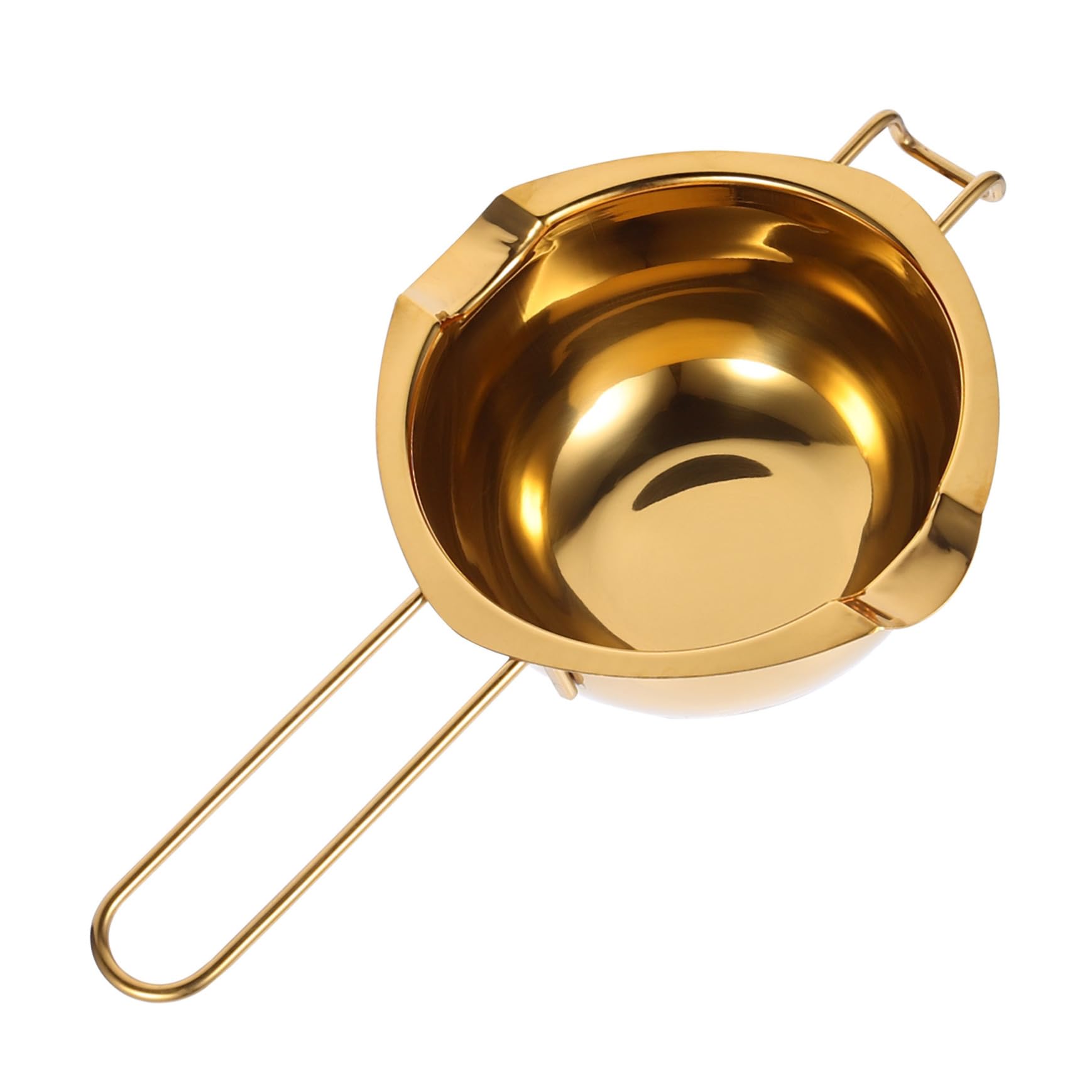 BEBEMOKO 1pc Stainless Steel Chocolate Heating Pot Melting Bowl for Baking Cheese Butter Double Boiler Extended Handle for Melting Easy to Clean Kitchen Tool