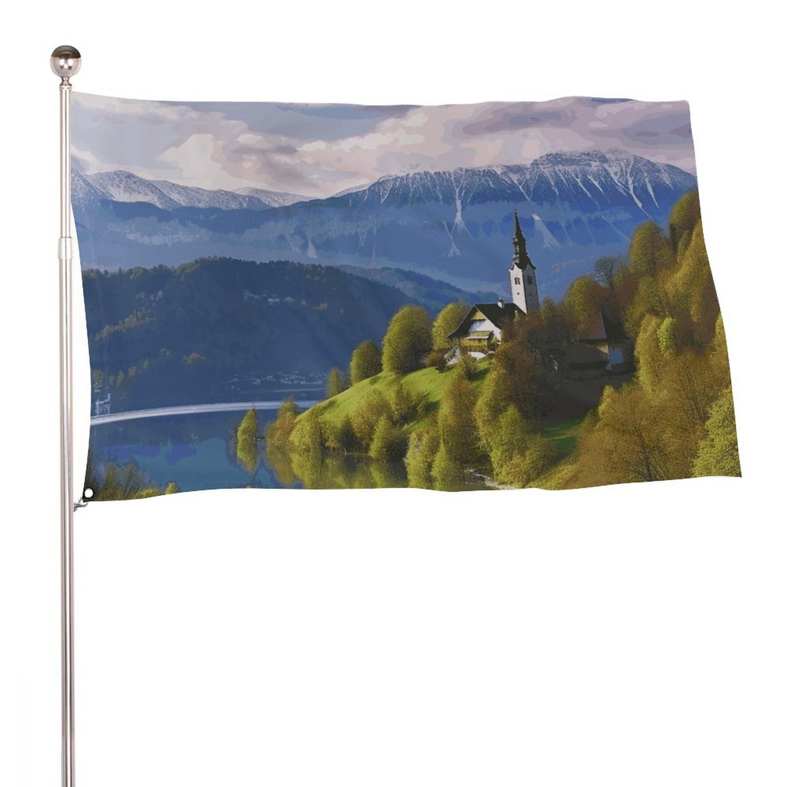 Drapeau Slovénie extérieur résistant aux déchirures grand format 152x243 - 8