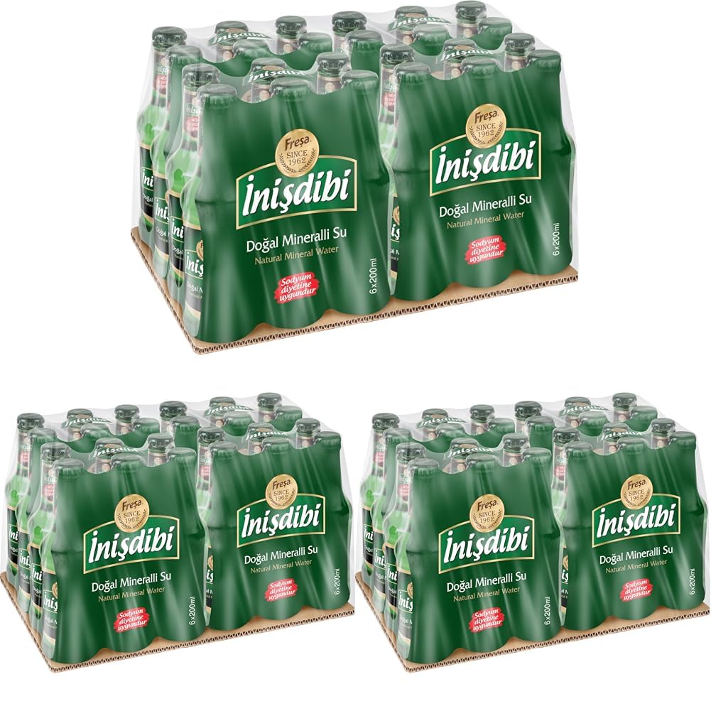 Freşa İnişdibi Maden Suyu 24'lü Paket (200 ml x 24 Adet) (3 paketi)