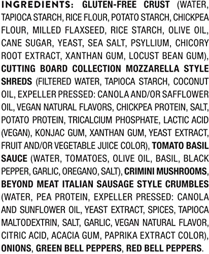 Daiya, Frozen, Dairy Free Supreme Gluten Free Vegan Pizza, 19.4 Ounce #TOP7