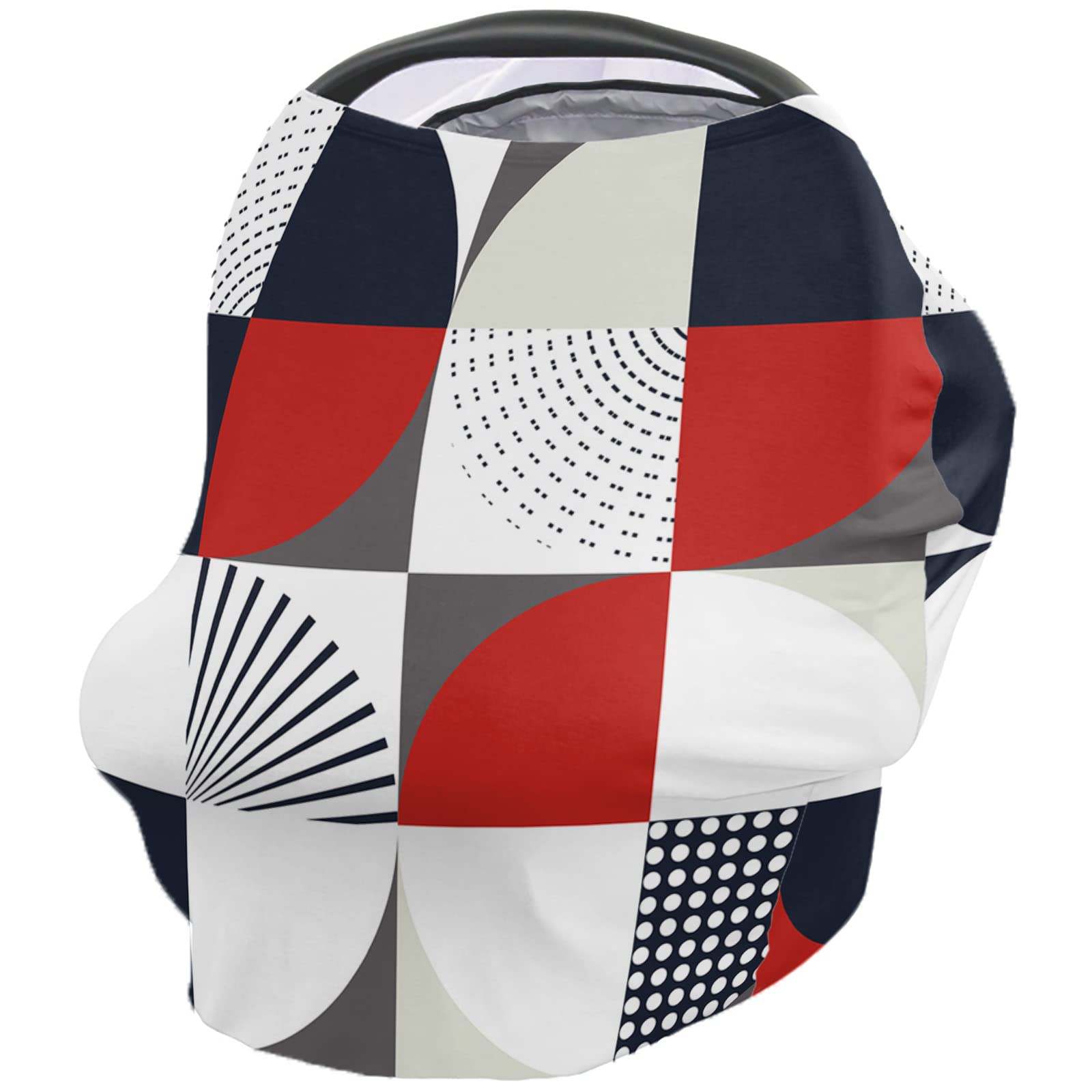 Nursing Cover for Breastfeeding Scarf, Colors Middle Ages Red Theme Baby Car Covers Super Soft Multi Use for Canopy Shopping Cart Cover Blanket Stroller Cover