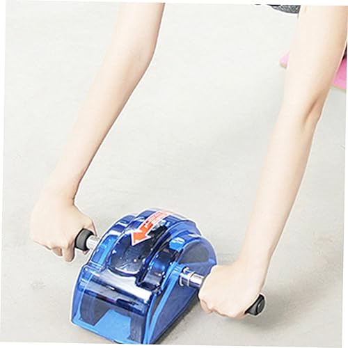 Miniatura 3 de Rueda de rodillo abdominal, equipo de ejercicio abdominal de cuatro ruedas con agarre ergonómico para entrenamiento de fuerza central, ligero y