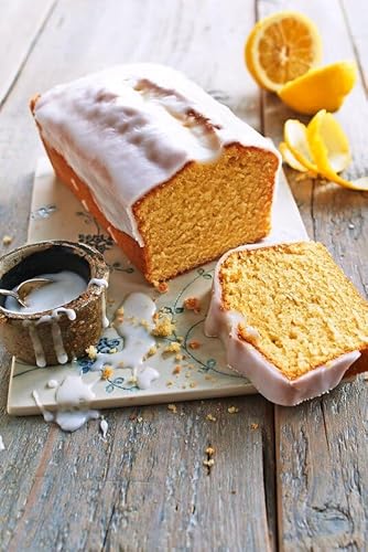 RUF Zitronenkuchen, Backmischung für einen Kastenkuchen aus besonders zitronigem Rührteig mit extra viel Zitronen Glasur