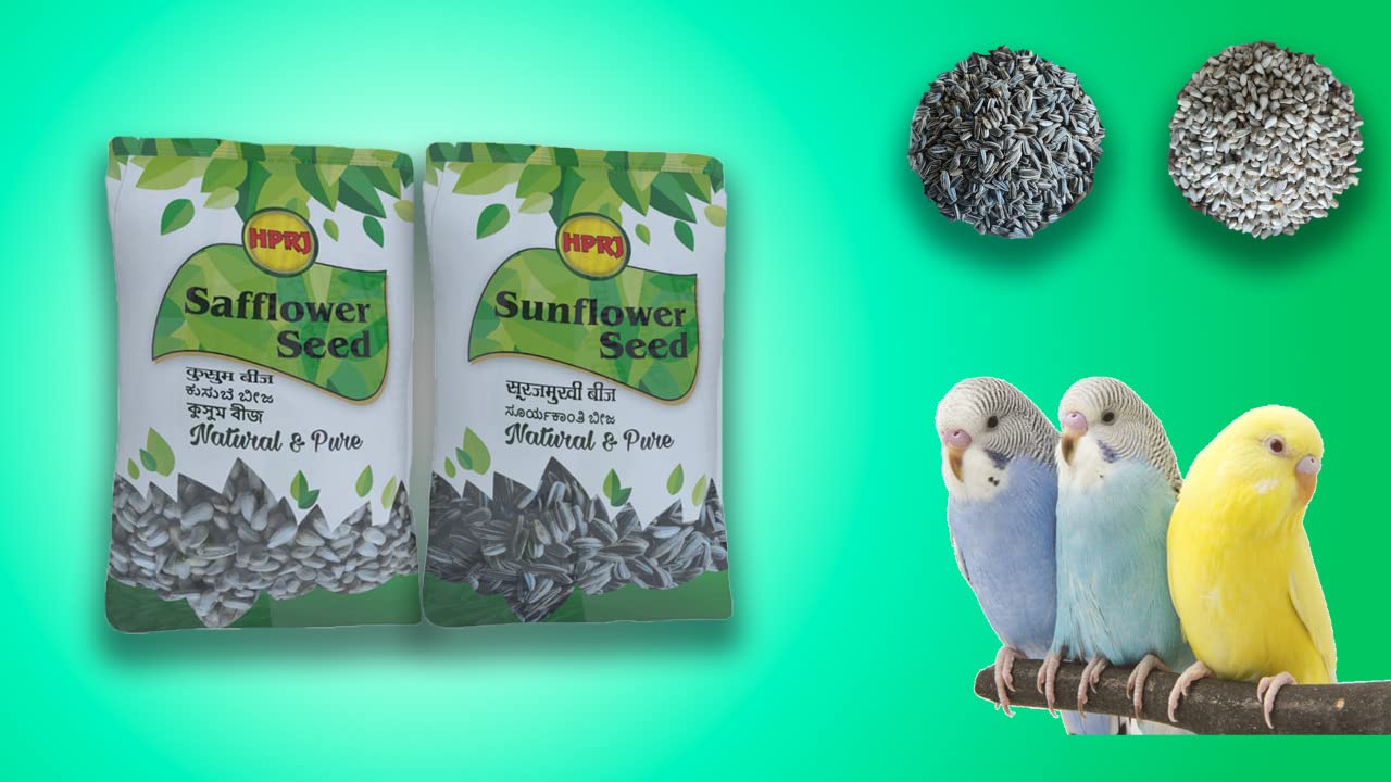 Birdies Combo of Sunflower(Big Bird) 750g + 1 Kg Safflower Seeds Birds (Lovebird, Budgies, COKATIEL, Parakeet, Conure, Cockatoo, Macaw & African Grey), 100% Natural and Chemical Free (B09Z2ZRNB6) Amazon Price History, Amazon Price Tracker