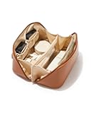 Travel Makeup Bag,Large Capacity Cosmetic Bags for Women,Waterproof Portable Pouch Open Flat Toiletry Bag Pattern Makeup Bag