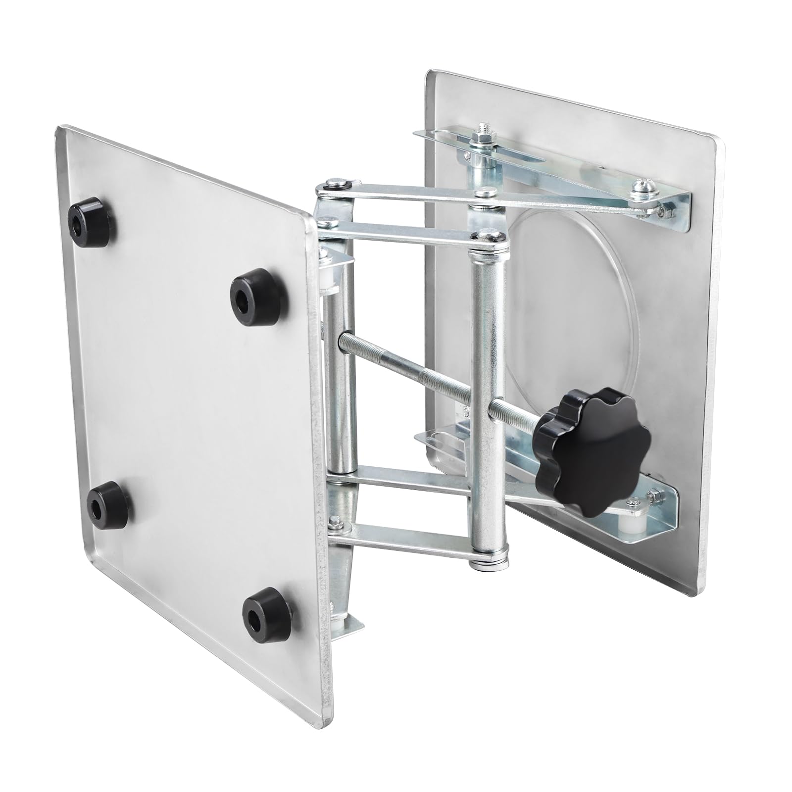 BOOMSTART Table élévatrice de laboratoire en acier inoxydable - Plateforme de levage de laboratoire - 200 x 200 mm - Support - Cric à ciseaux de laboratoire - Commande manuelle pour laboratoire - Cric