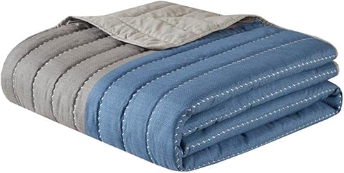 Madison Park Blake - Juego de edredón - Diseño de bloques de color de 2 tonos, acolchado clásico de canal, colcha de granja, transpirable para todas Madison Park Blake - Juego de edredón - Diseño de bloques de color de 2 tonos, acolchado clásico de canal, colcha de granja, transpirable para todas