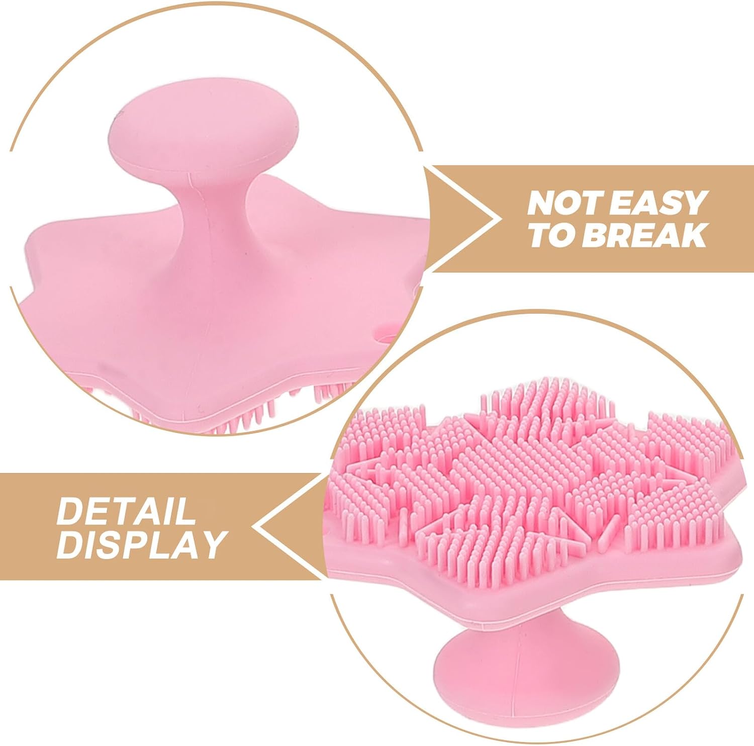 Silicone Facial Cleansing Brush 4pcs Set, Soft Waterproof Face Scrubber for Deep Pore Cleansing and Exfoliating, Manual Silicone Facial Scrubber for Women Skincare Routine image 3