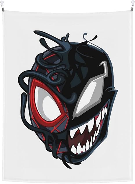 Amazon.co.jp: タペストリー 73*95cm スパイダーマン ヴェノム 窓 