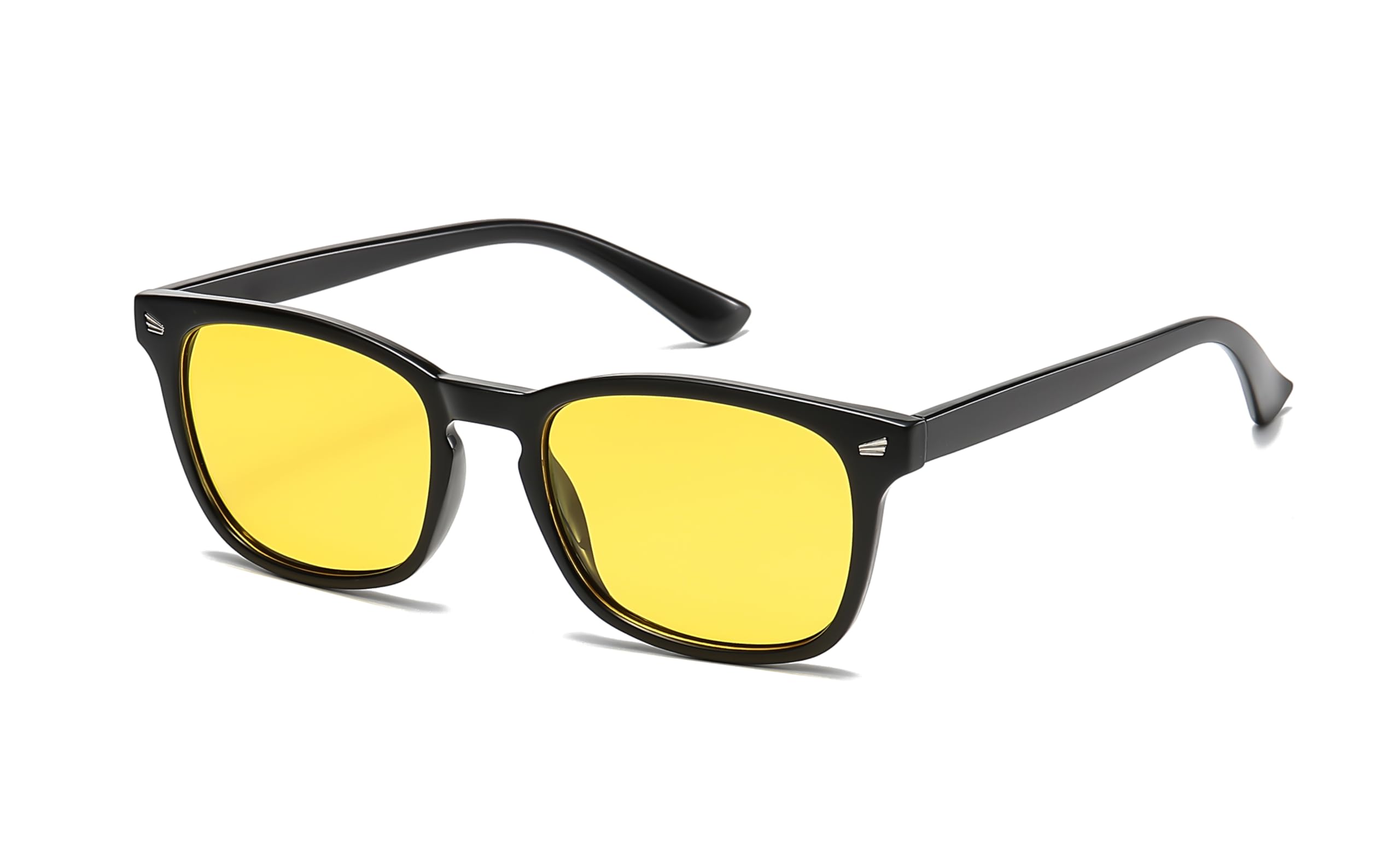 D Lolylad Nachtsichtbrille für Herren Damen - Nachtfahrbrille für Autofahrer Autofahren Nacht gelbe Brille