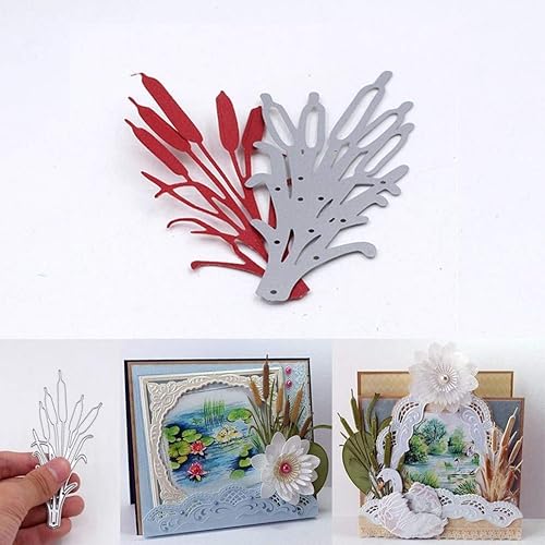 Miniatura 2 de Troqueles de metal para corona de hojas de acebo, hojas de arco, círculo redondo de Navidad, troqueles de corte DIY Scrapbooking Artist para 1 Pcs