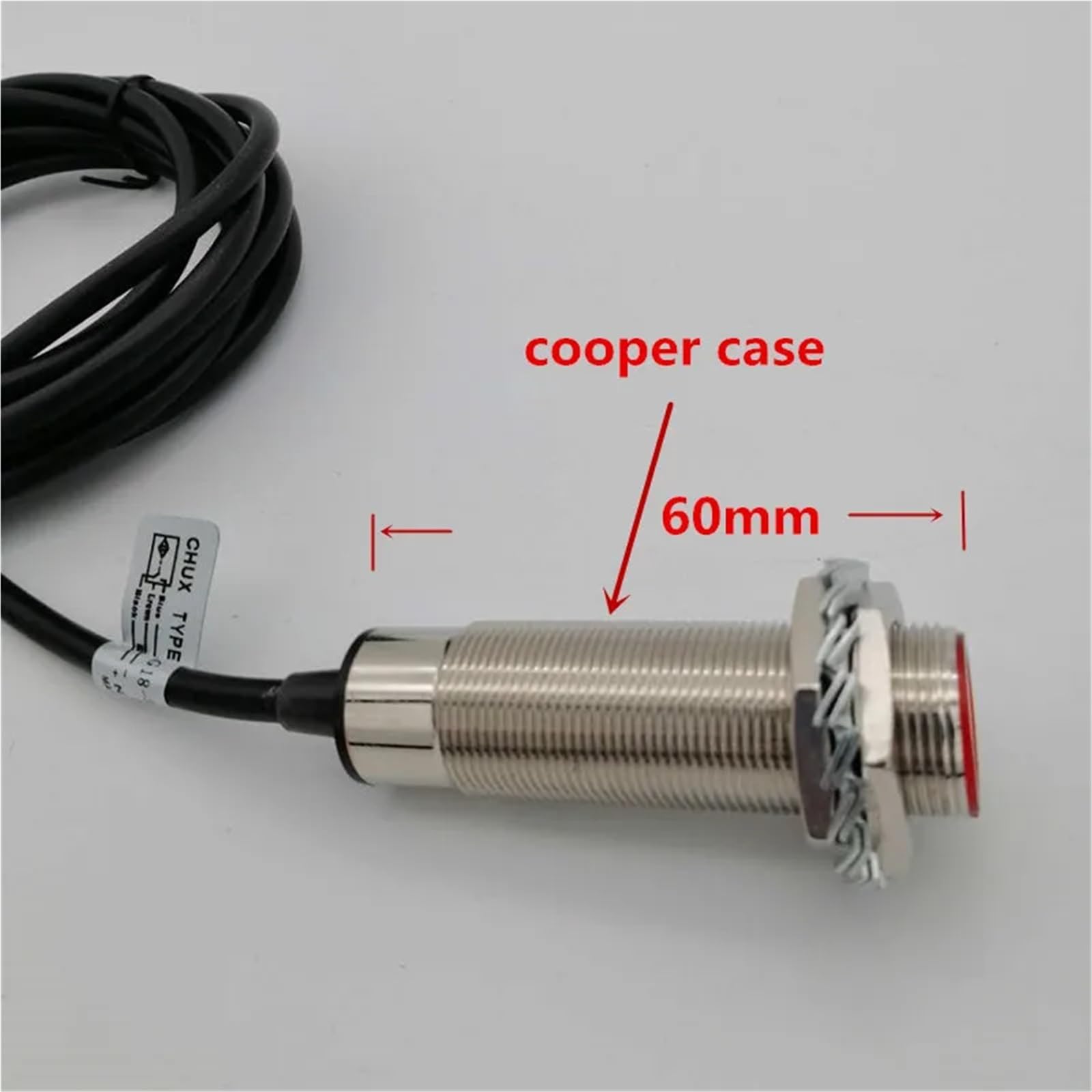 Sensor láser M18 PNP interruptor de Sensor infrarrojo difuso visible 6-36V CC interruptor fotoeléctrico ajustable 10-50cm