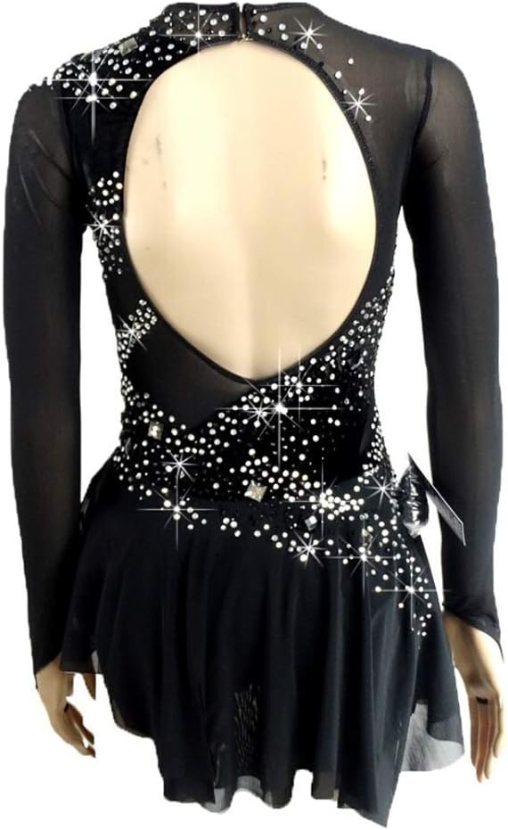 Handmade Figure Skating Competition Dress for Girl Ice Dance Gymnastics Art Performance Clothing Winter Sportswear