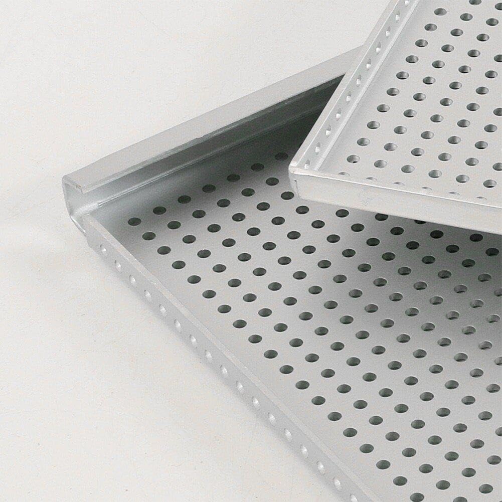 Plaque de cuisson antiadhésive double couche 30 x 40 cm perforée pour une meilleure circulation de l'air, idéale pour la cuisson de croissants, biscuits et pâtisseries