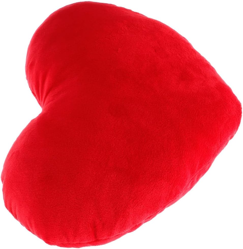 Heart Shaped Plush Throw Pillow 20Cm Red Cute Stuffed Hugging Cushion Decorative Accent for Wedding Bedroom Living Room