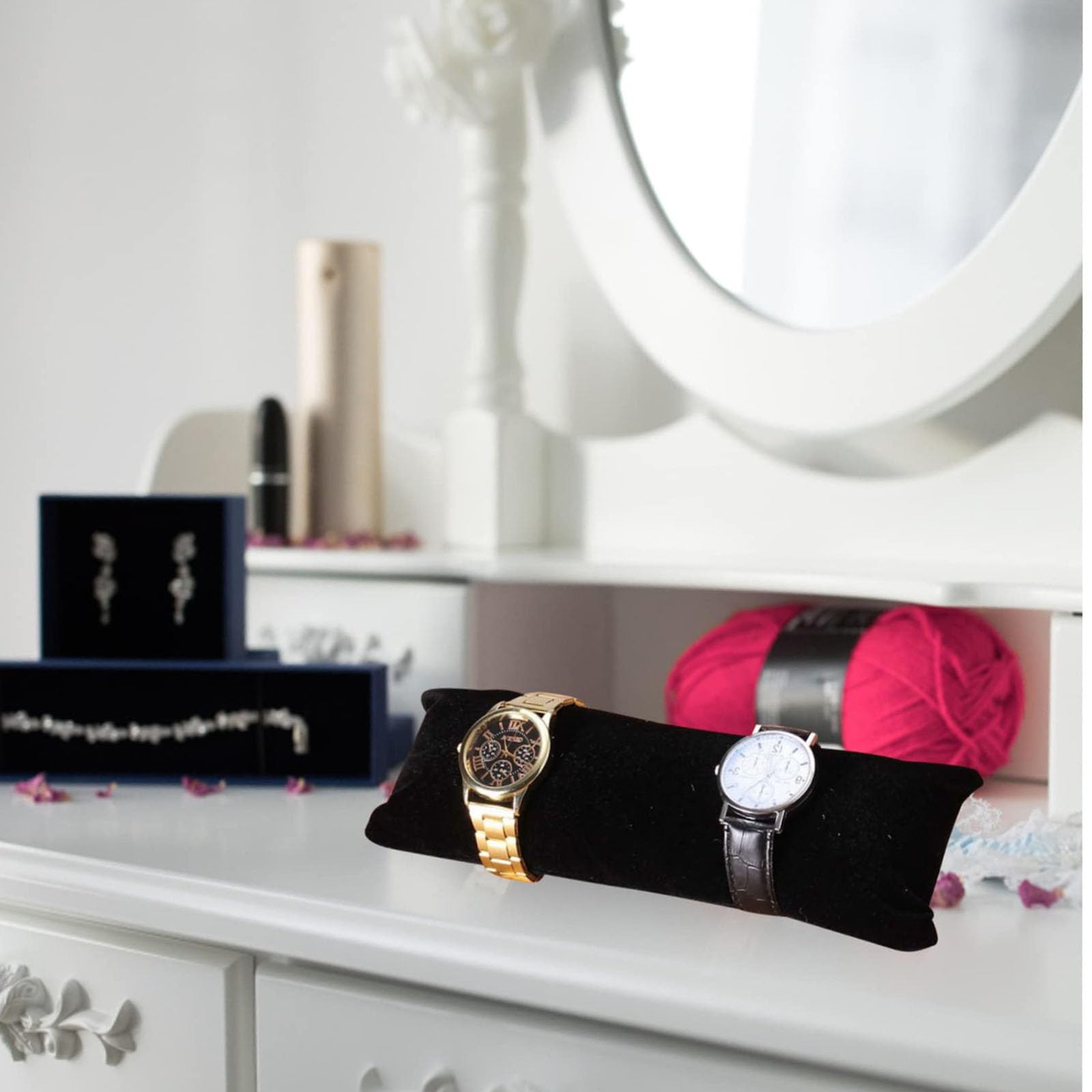 4 Pezzi Cuscino In per Orologiocuscino， Orologi Cuscino per Esposizione， Cuscino per Bracciale，Guarda Il Cuscino Porta Bracciale， per Bracciale Adatto per Esporre Braccialetti, Orologi e Altri Gioiell