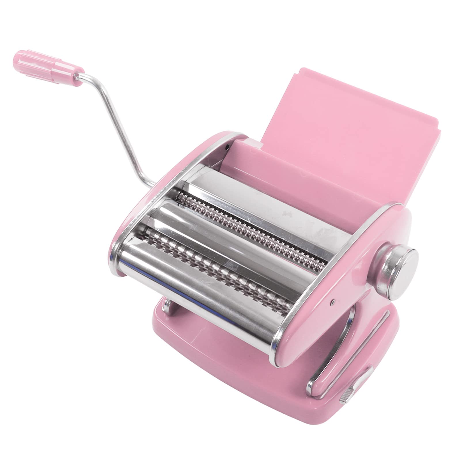 Ejoyous Nudelmaschine, Nudelmaschine aus Edelstahl, Manuelle Nudelpresse mit Saugfuß, Abgerundete Ecken, Einfache Reinigung, für Hausgemachte Pasta und Nudeln für Familien (Saugnapf 2 Messer)
