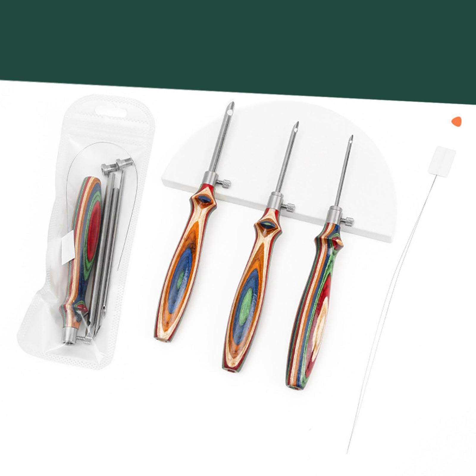 5 Zestaw igieł do dziurkowania DIY Craft Craft dziurkacz igła do przędzy hobbystycznej 5 mm/3,5/2,5 mm