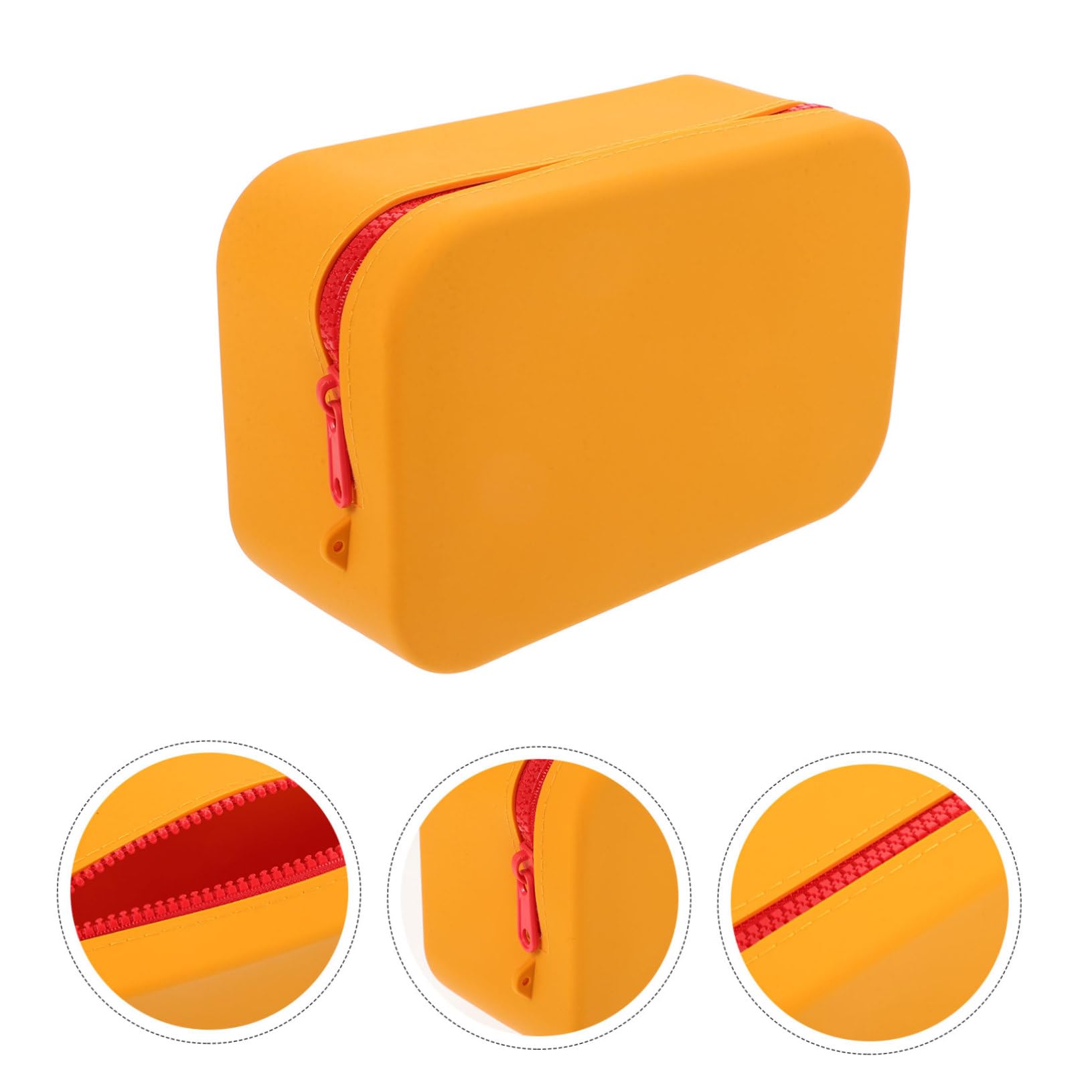 3 Piezas Bolsa de Maquillaje de Silicona de Gran Capacidad y Organizador de Artículos