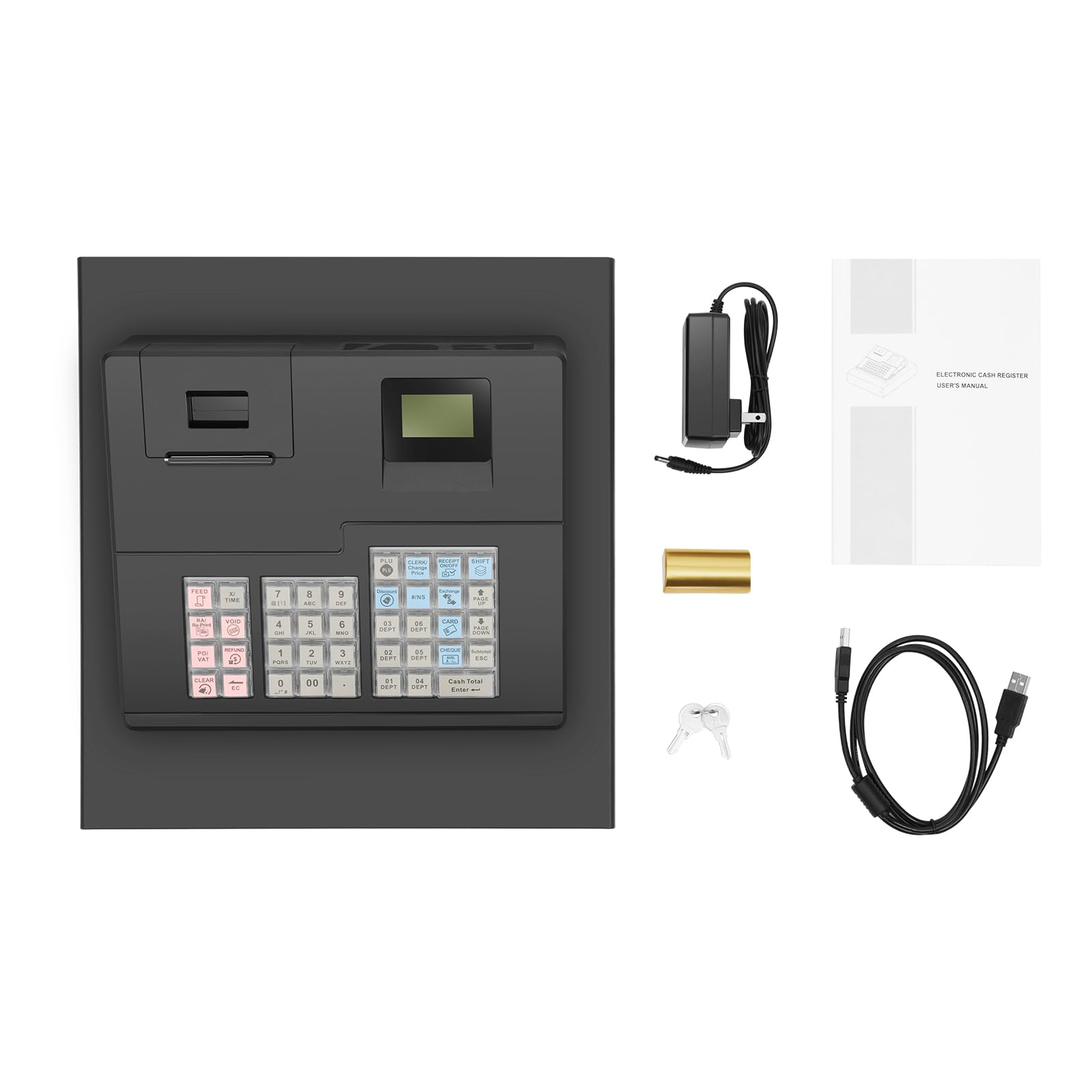 Amazon.com: Electronic Cash Register, 39-Key Keyless Cash Drawer