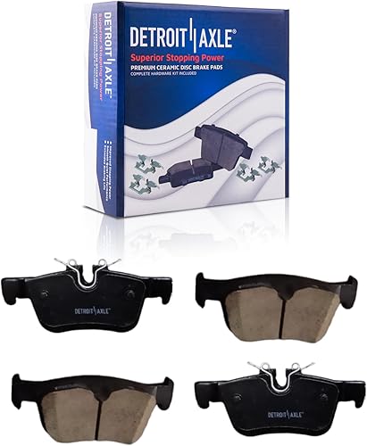 Miniatura 138 de Detroit Axle - Pastillas de freno para Chevy Trailblazer GMC Envoy Pastillas de freno de cerámica w/Hardware Buick Rainier Isuzu Ascender Olds