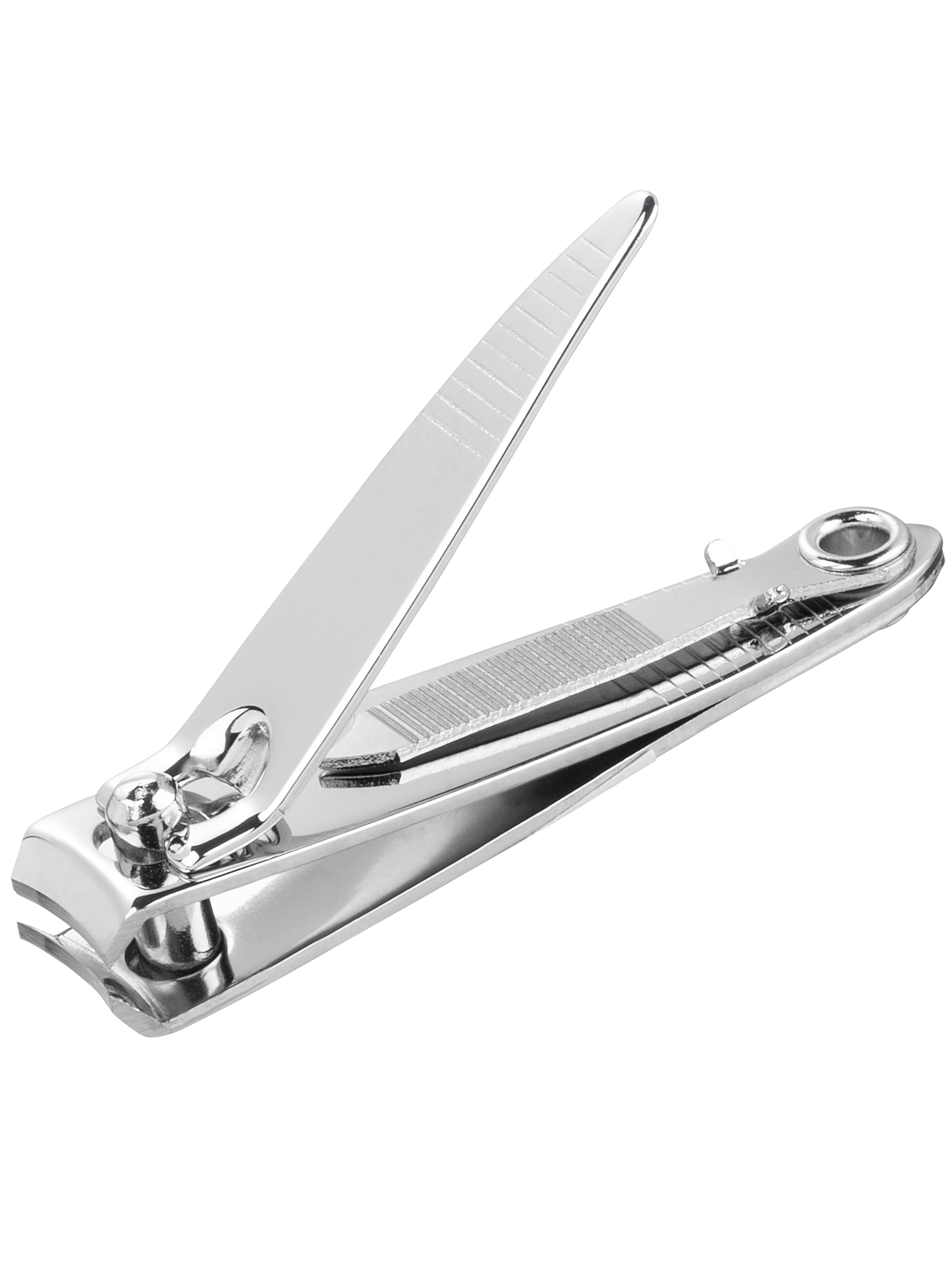 TITANIA Nagelknipser mit Feile • Hochwertiger Nagelzwicker für Finger- & Fußnägel • Ideal für dicke Nägel • Nail Clipper aus Carbon Steel • Für Damen & Herren • Nagelknipser verchromt