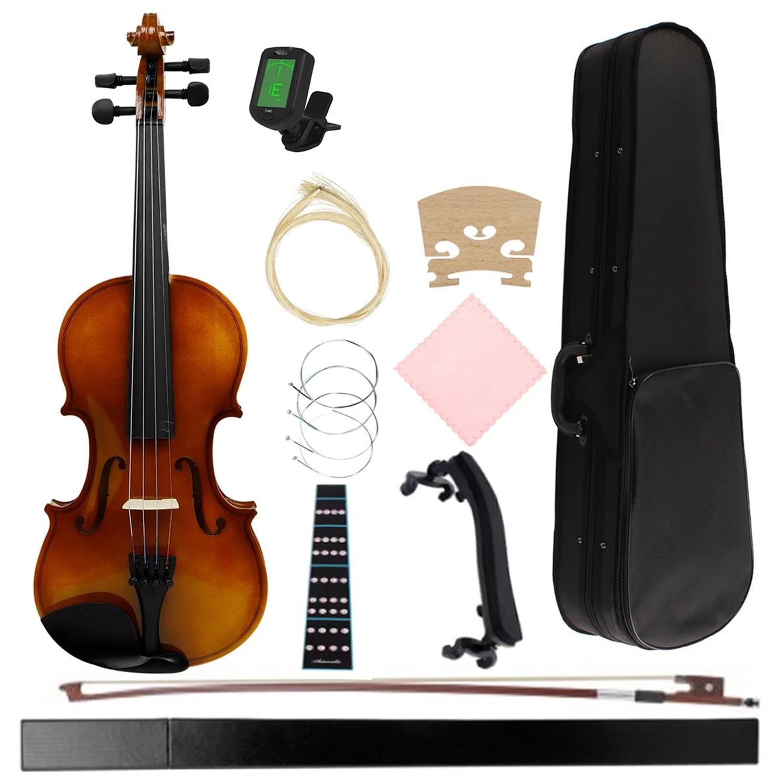 Skrzypce Skrzypce Akustyczne Klasyczne W Rozmiarze 4/4 | Zawiera etui i zestaw akcesoriów(Violin set)