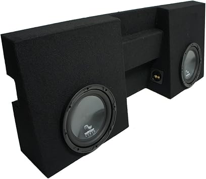 Harmony Audio Compatible with 2005-15 Toyota Tacoma Double Cab Truck HA-R104 Dual 10" Loaded Sub Box Enclosure