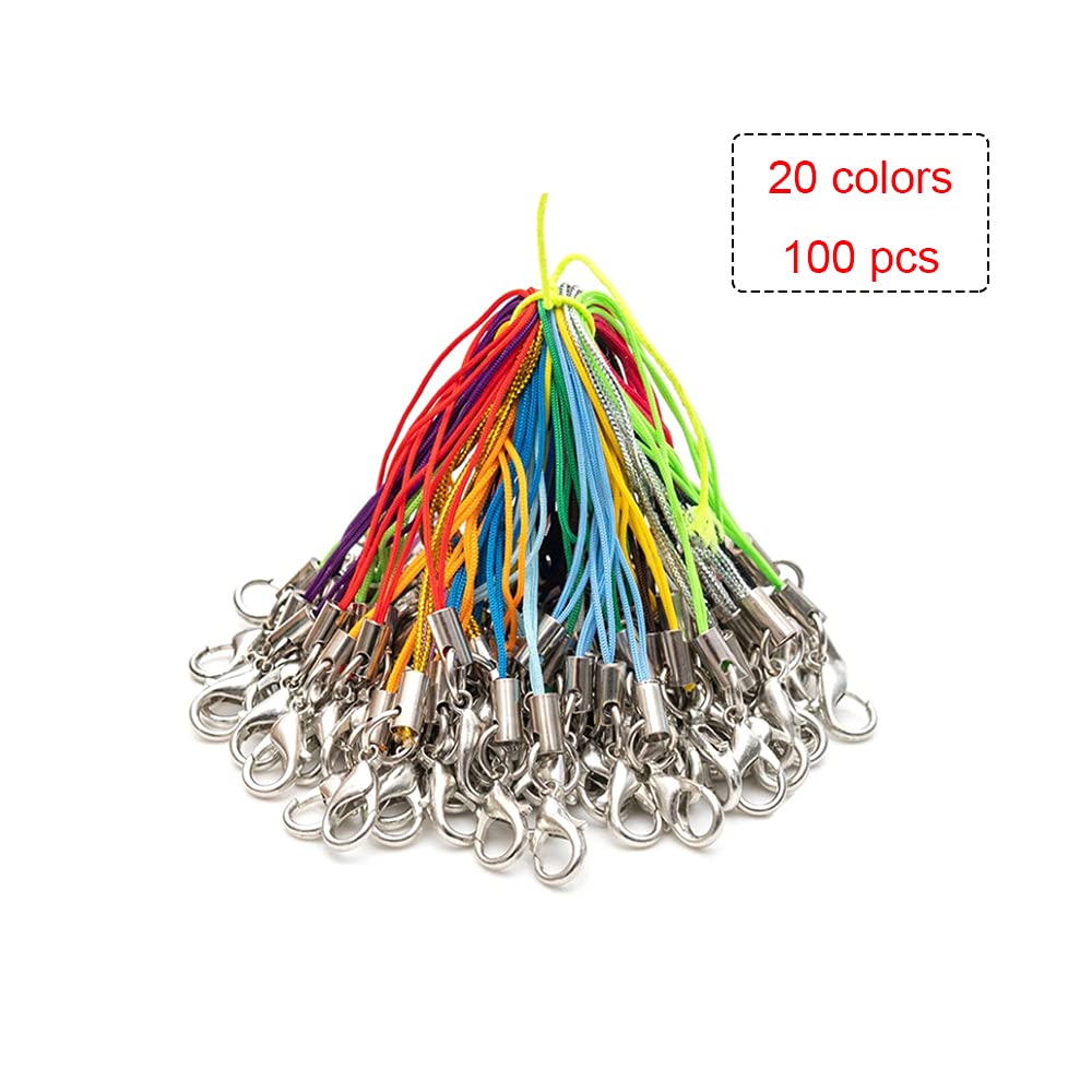 100PCS Cordino per Cellulare Cinghie Polso Laccetti Portachiavi