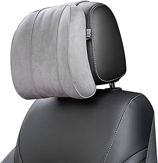 Forbell Car Neck Pillow Headrest, Memory Foam Car Headrest Pillow,Headrest Pillow for Car Relax Head Muscles and Relieve (Grey)