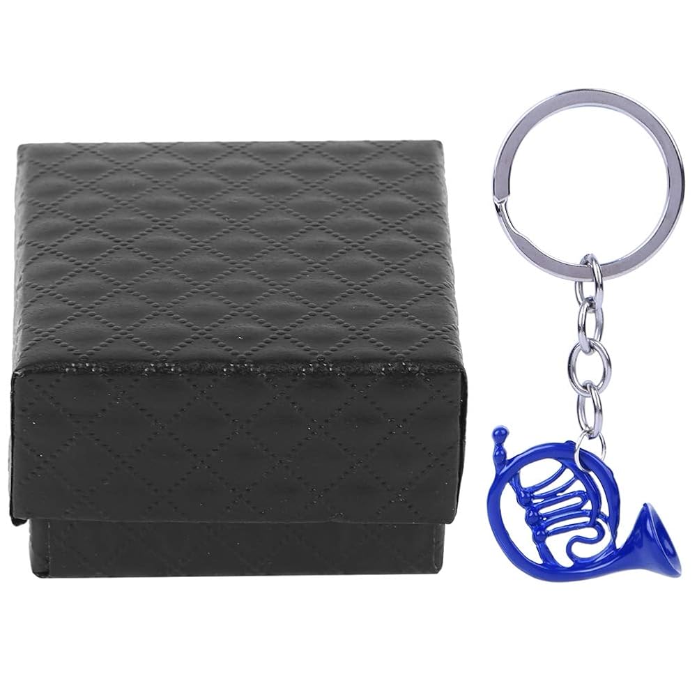 Amazon.com: Hapivida Blue French Horn keychain, Mini Metal