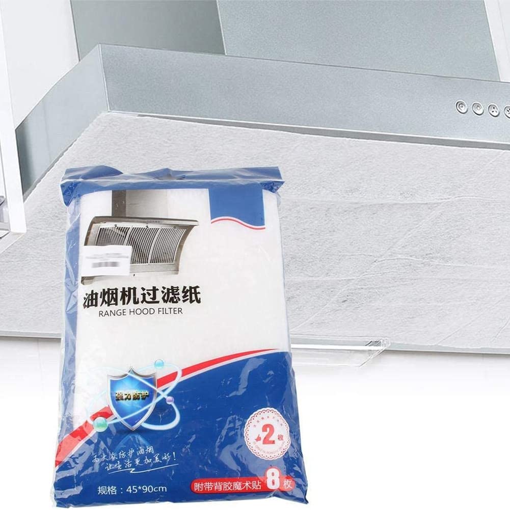 WUNDER Filtro de Grasa para Campana Extractora 2 Piezas Papel Absorbente de Aceite