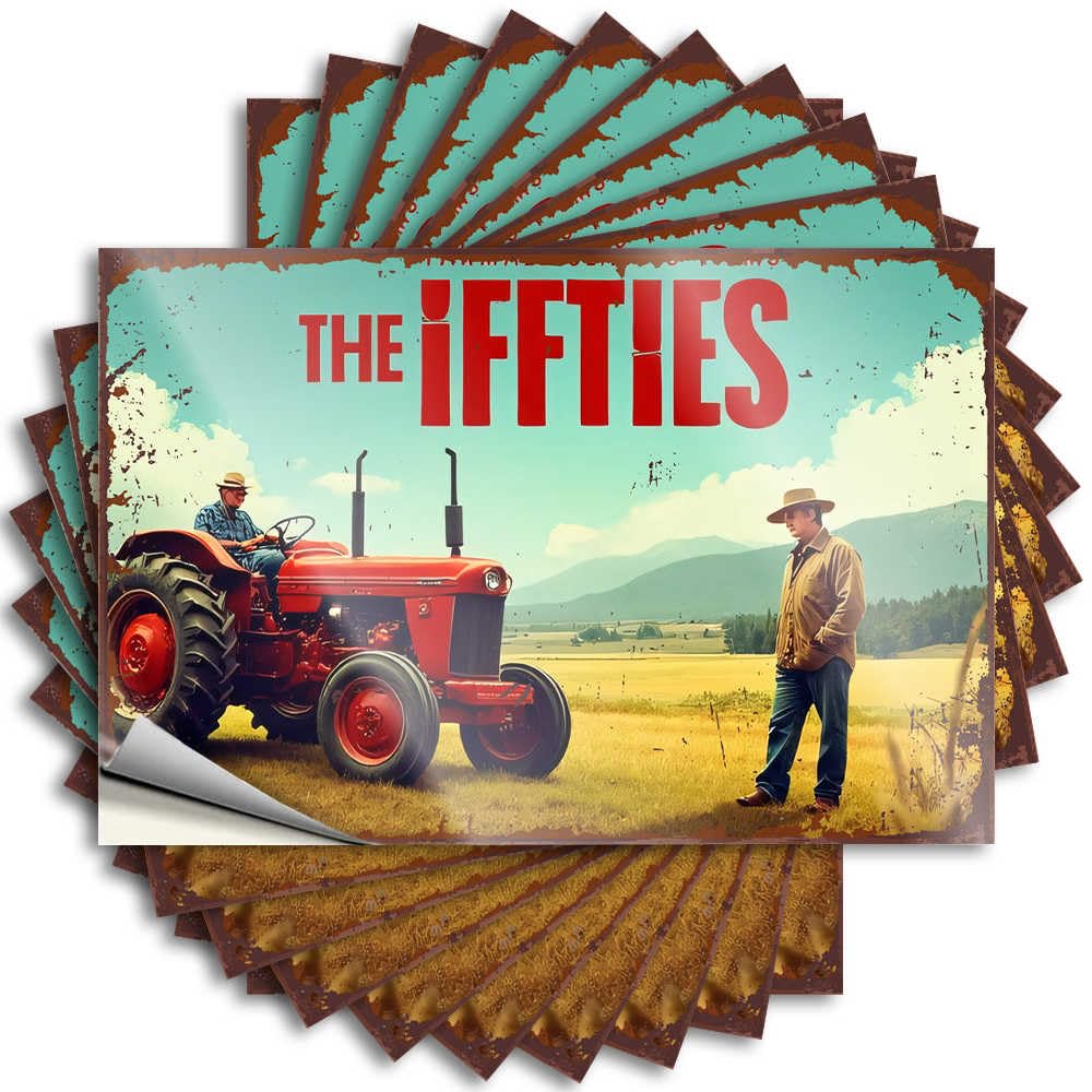 Bumper Home Sweet Home Decor Custom Stickers, Garage Waterproof Rustic Romance: A Tractor Tale in The Golden Fields for Hydro Flask | Unique Vinyl Decals for Adulting Holiday Gift(8X12CM)