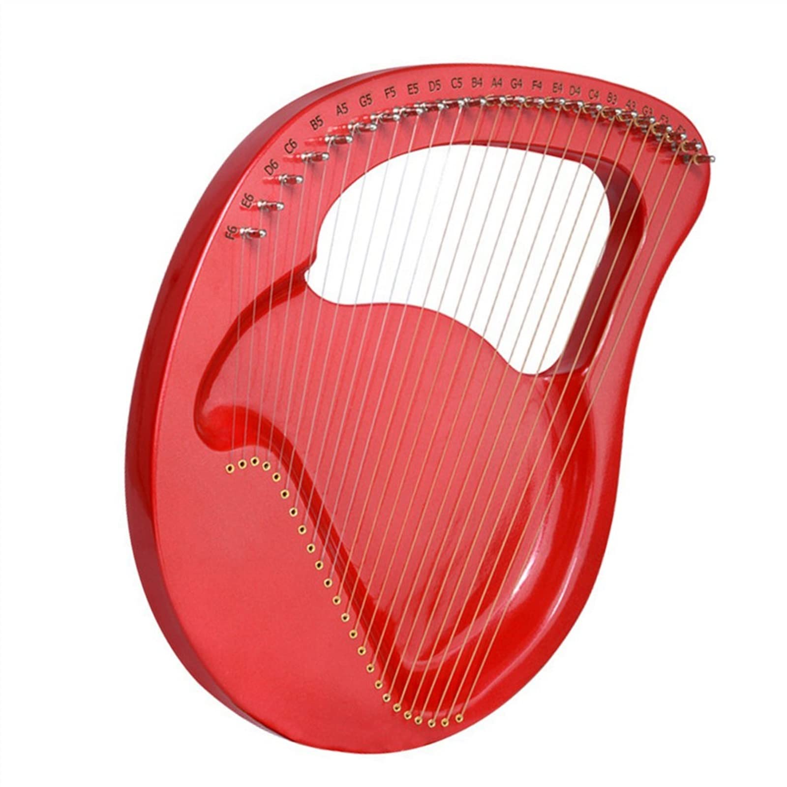 24 strunowa harfa lira harfa drewniana mahoń harfa lira instrument muzyczny dla początkujących lira harfa,Harfa