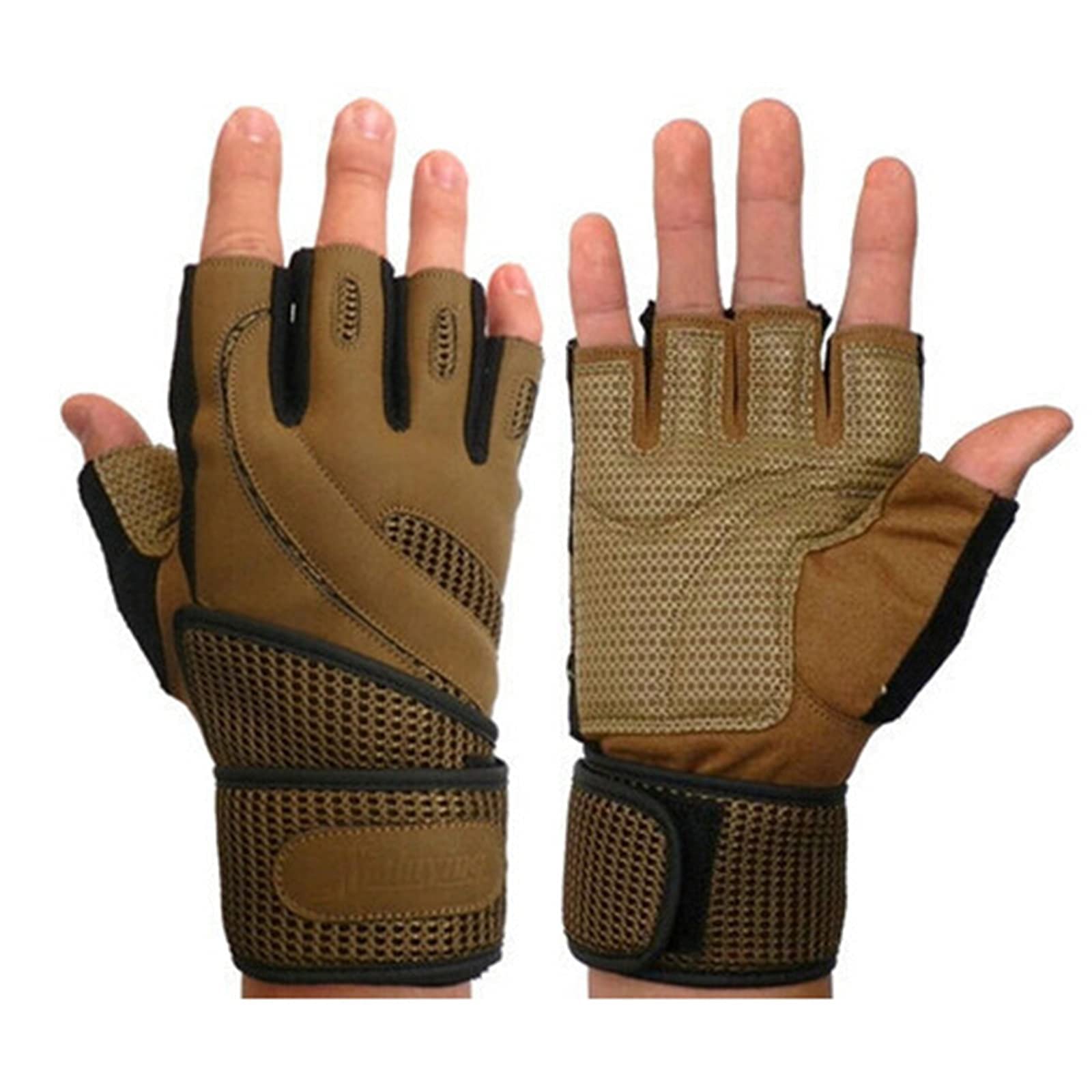 Guanti da uomo per sollevamento pesi Guanti da allenamento e fitness da donna Pr traspiranti Guanti da allenamento smorzanti indossabili Supporto completo per il polso per Cross Fit/Ciclismo