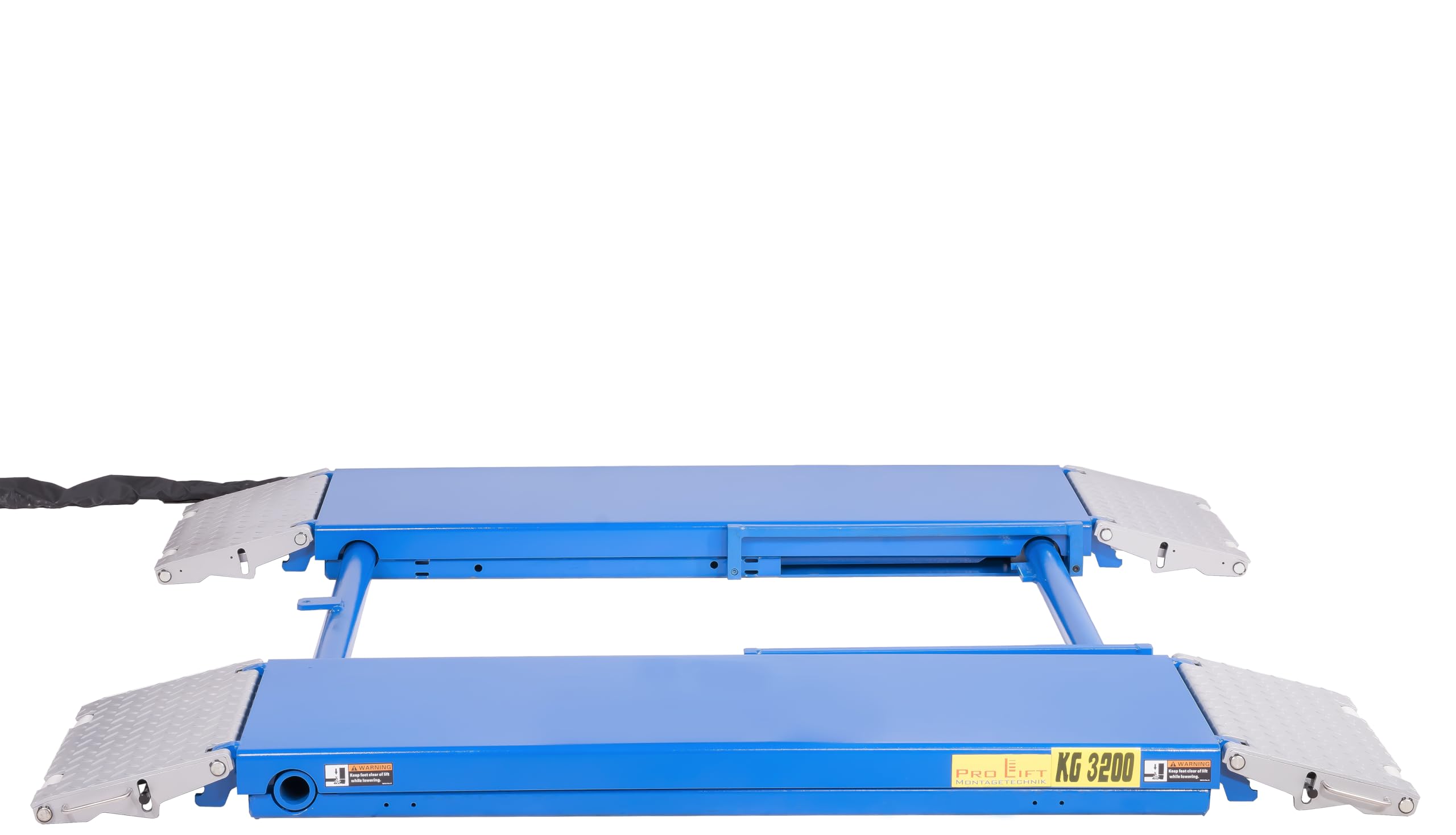 Pont élévateur à ciseaux 3,2 t, électrohydraulique, kit de manœuvre inclus, 230 V, avec déverrouillage électrique automatique