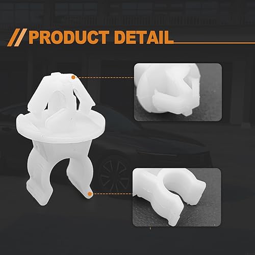 Miniatura 3 de Soporte de capó 10 piezas de clip para soporte de varilla – Compatible con Honda Accord Odyssey Prelude - 91503-SS0-003