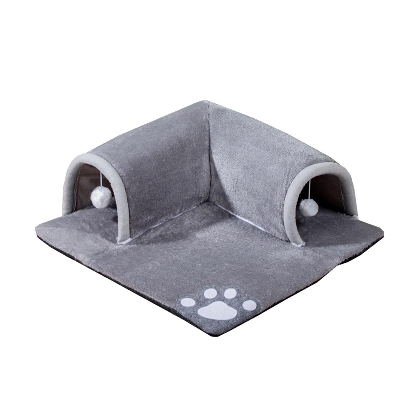 Túnel para gatos que soluciona el aburrimiento interior con un juego ligero y espacioso