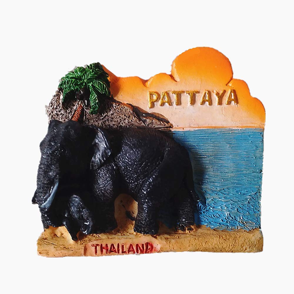Pattaya Thailand 3D Fridge Magnet Souvenir Gift Collection,Home & Kitchen Decoration Magnetic Sticker PattayaThailand Refrigerator Magnet