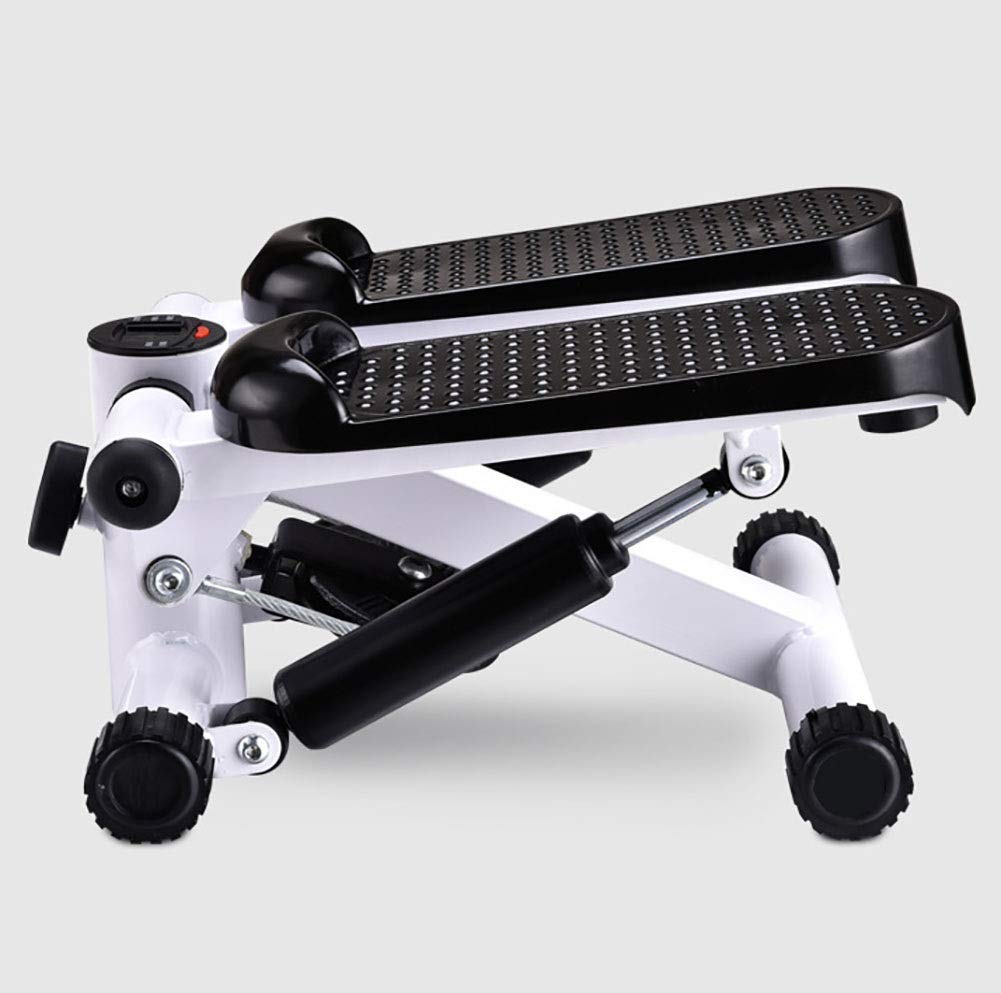 Máquina paso a paso con cintas de entrenamiento, multifunción, mini máquina de ejercicio paso a paso con pantalla LED, silenciosa para entrenamientos en casa