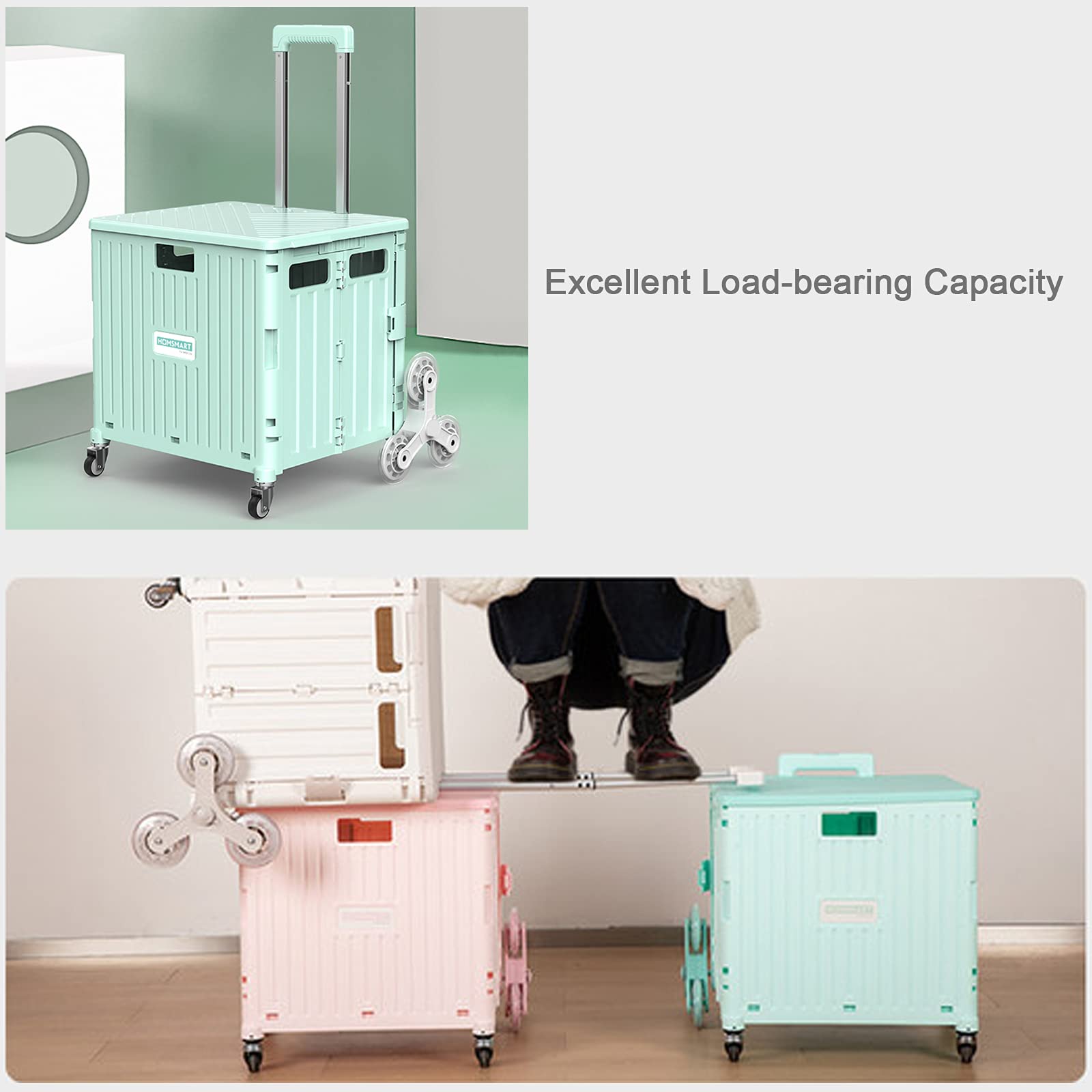 Amazon｜ボックス キャリーカート、階段登り キャリー 台車、45・65L