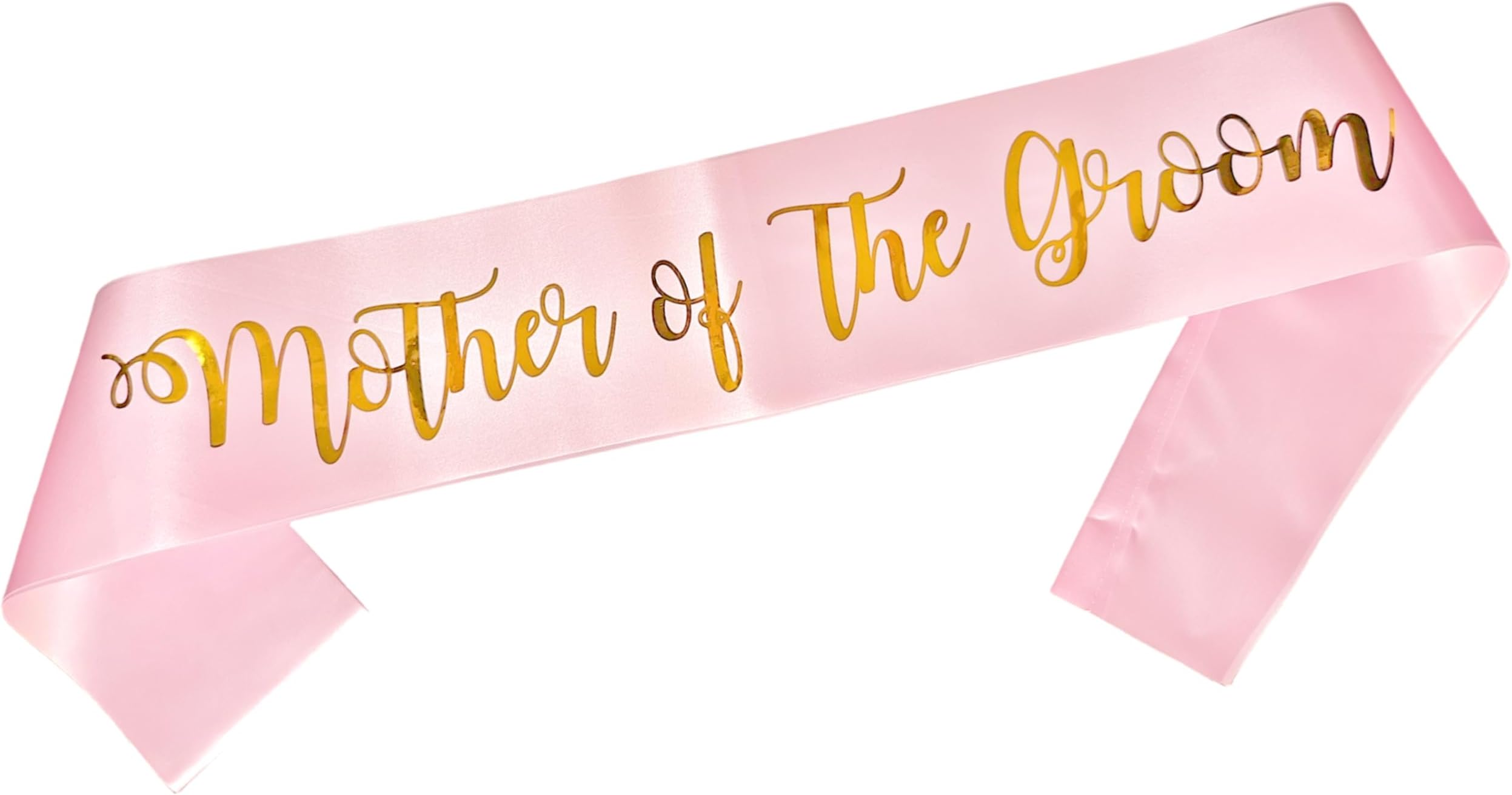 Magnusson's Garden Mother of The Groom Sash, Bachelorette Party Bridal Shower Hen Night Accessories, Pink and Gold Sash, Wedding Engagement Gift Idea for Mother-in-Law from Bride-to-Be