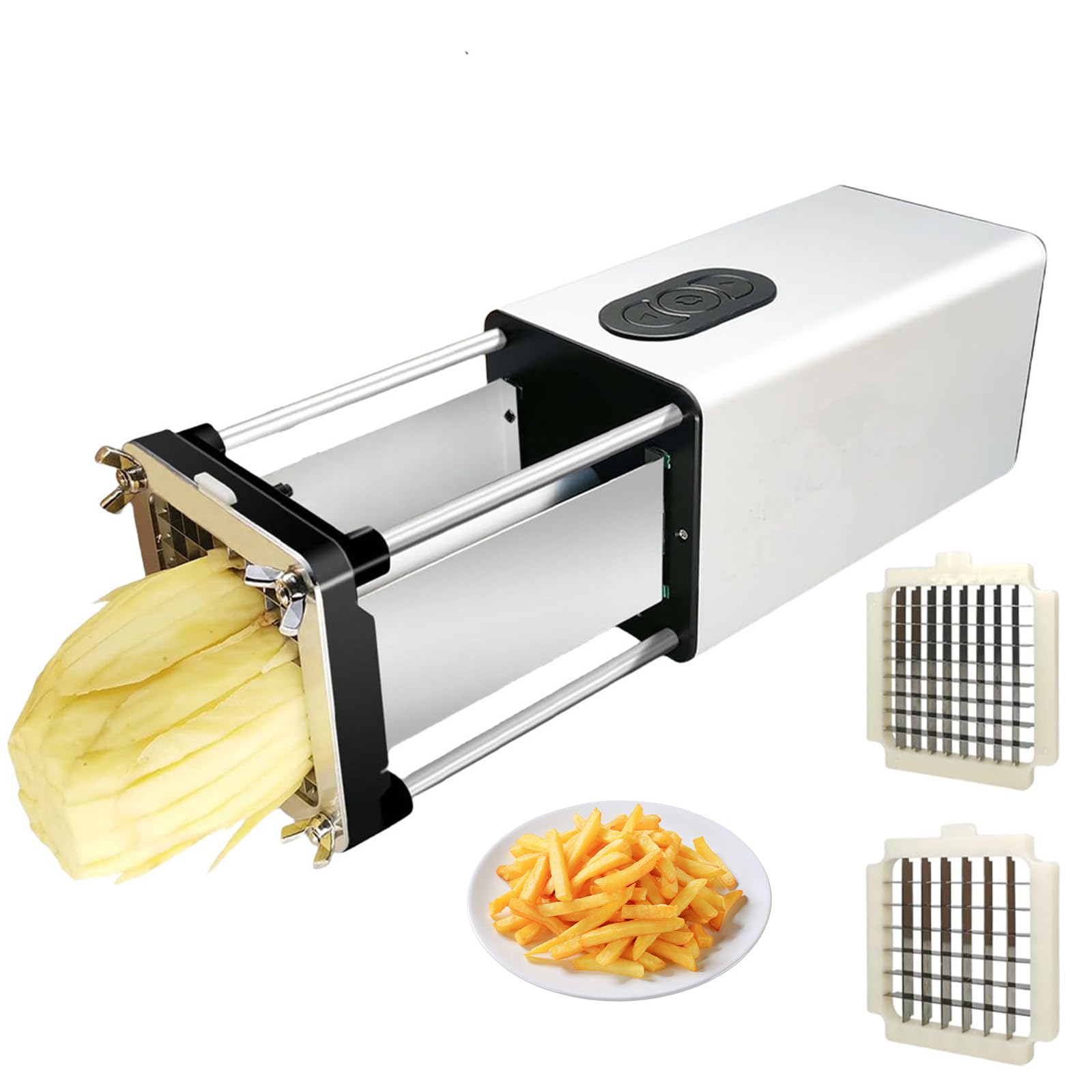 Coupe-Frites, Machine à Pommes de Terre en Acier Inoxydable pour Restaurants et Cuisines domestiques, idéale pour Couper Carottes, oignons et Champignons.