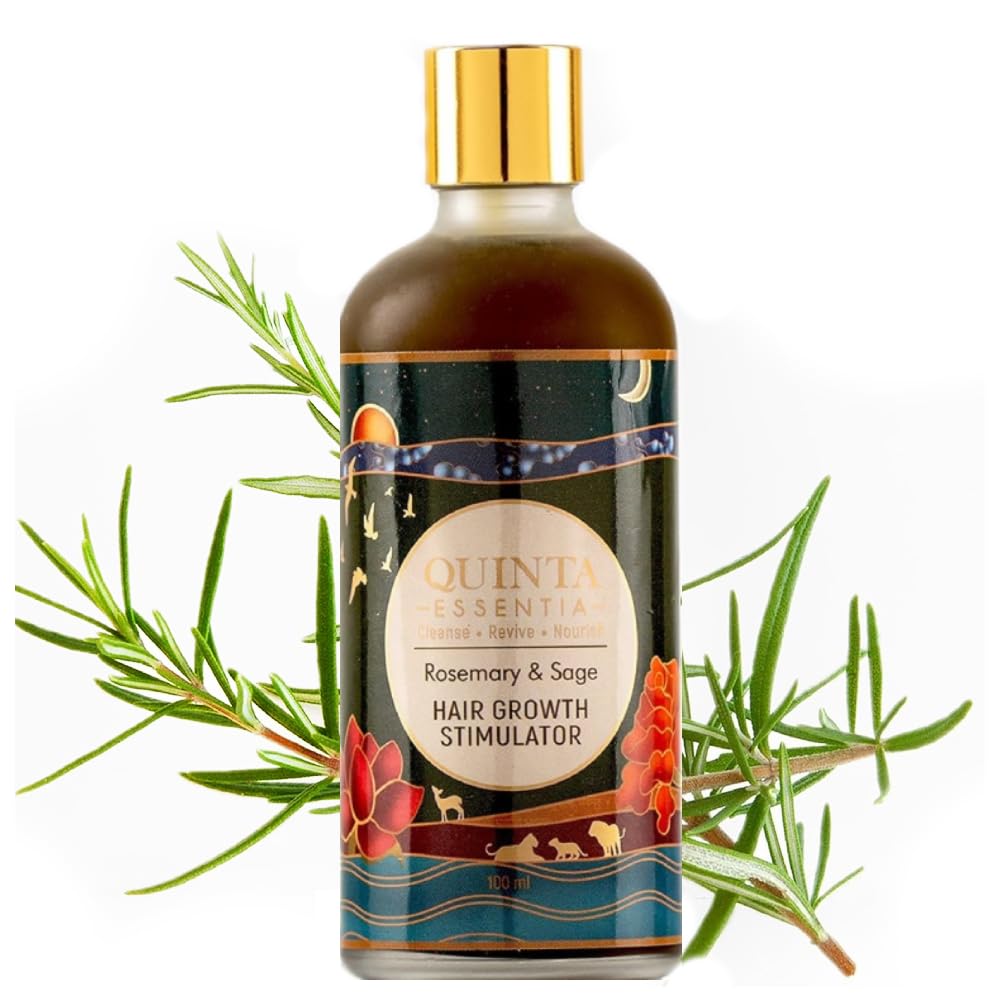 Rosemary Hair Growth Stimulator, with Castor Oil and Sage Oil for Hair Regrowth, for Men and Women, 100 ml