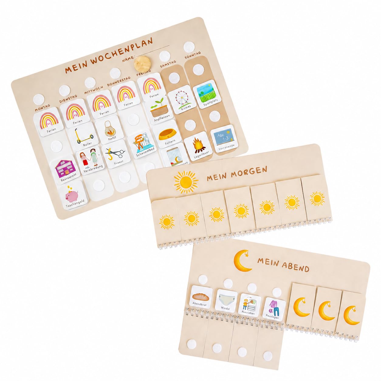 Wochenplaner & Morgen- und Abendroutine – inkl. 525 Symbole